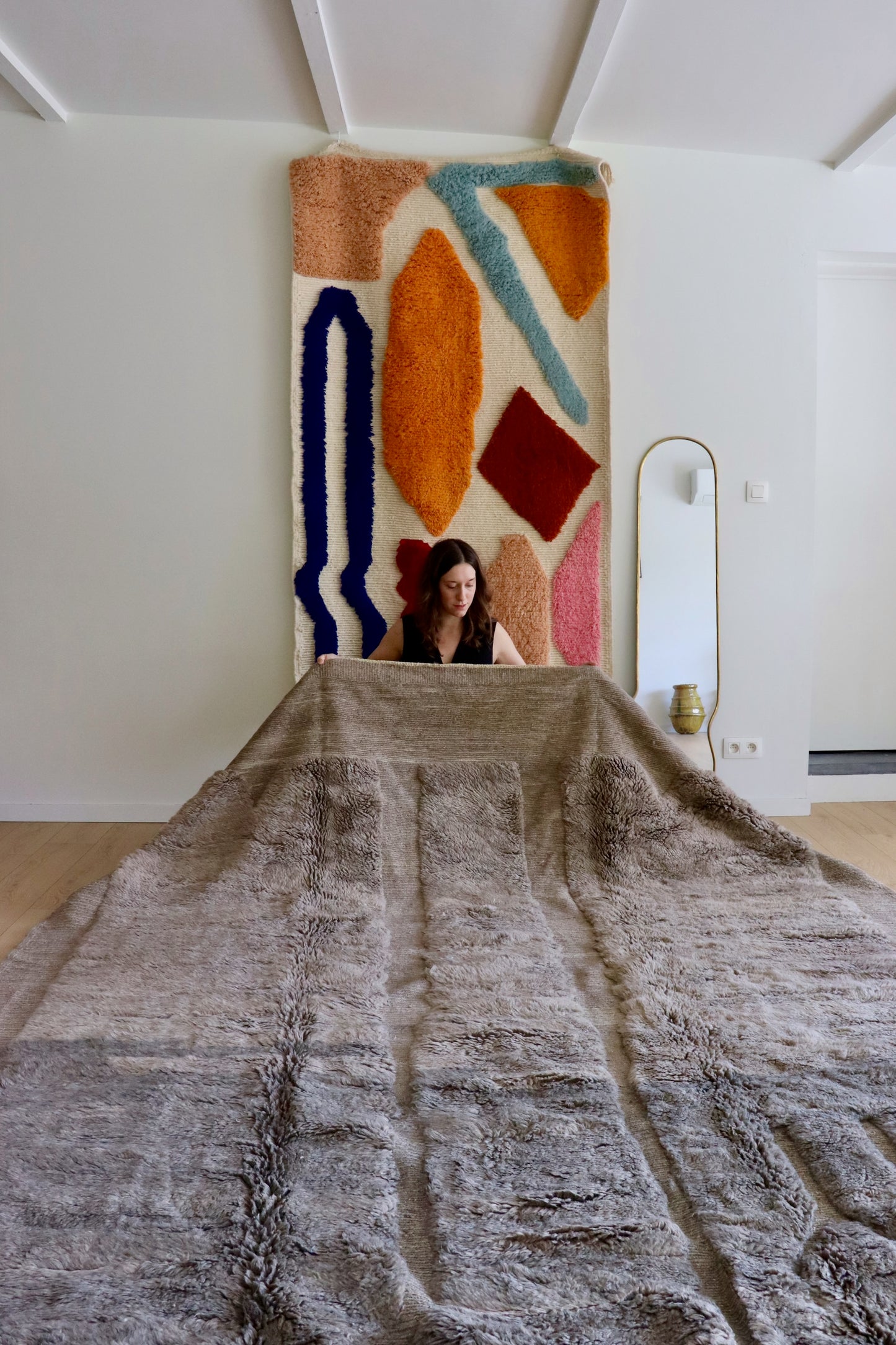 Mrirt Moroccan Rug (991) 368x264cm - Fog in the Mountain