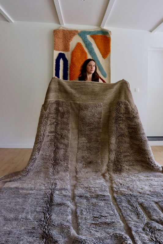 Mrirt Moroccan Rug (991) 368x264cm - Fog in the Mountain