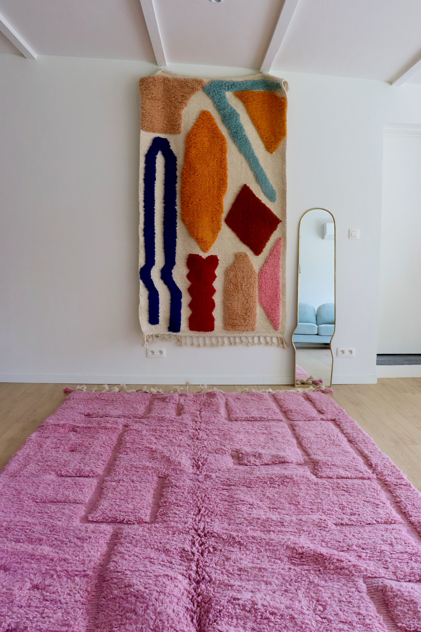 Beni Ouarain Moroccan Colorful Rug (964) 295x210cm - The 60s