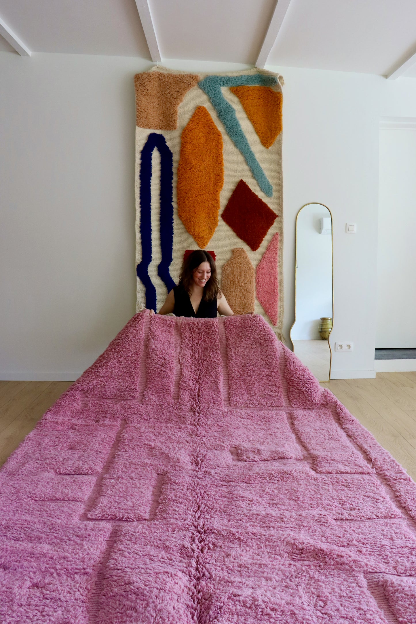 Beni Ouarain Moroccan Colorful Rug (964) 295x210cm - The 60s