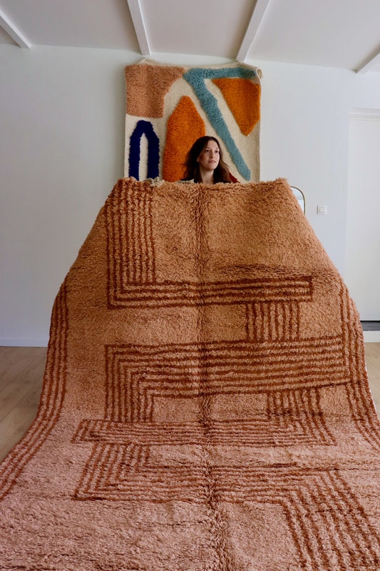 Beni Ouarain Moroccan Colorful Rug (963) 293x200cm - On the Way