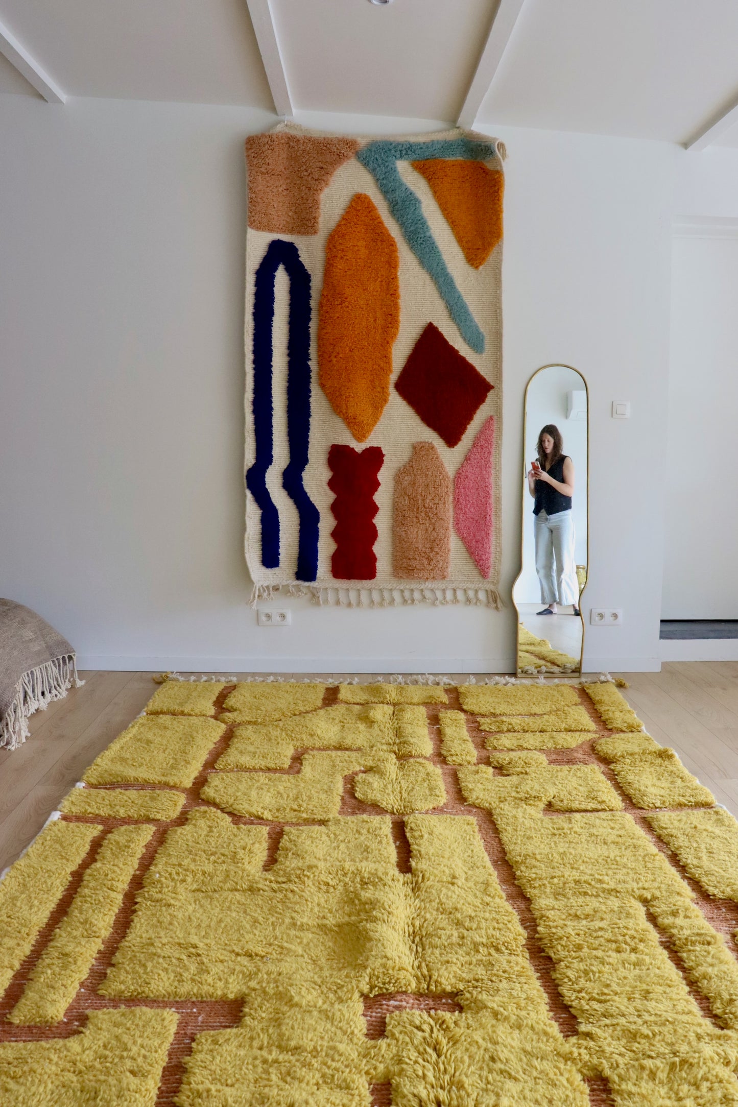 Beni Ouarain Moroccan Colorful Rug (961) 207x300cm - Sahara