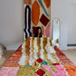 Beni Ouarain Moroccan Colorful Rug (965) 315x210cm - Olive green