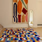 Beni Ouarain Moroccan Colorful Rug (966) 295x205cm - Blue Swimming Pool
