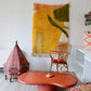 Wall Hanging Moroccan Rug (995) 145x110cm - Pamplemousse Sorbet