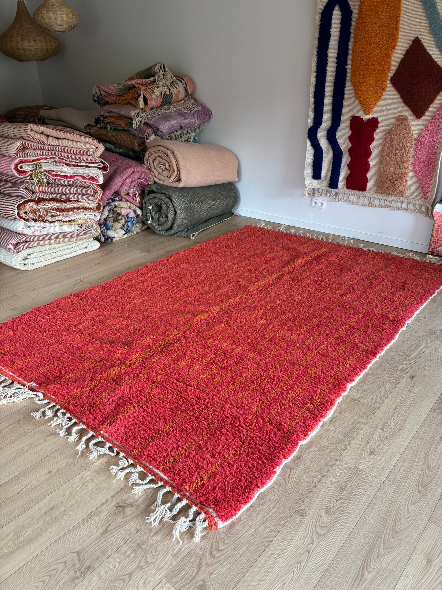 Beni Ouarain Marokkaans kleurrijk tapijt (1084) 300x203cm - Fireheart