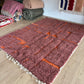 Beni Ouarain Moroccan Colorful Rug (1083) 283x202cm - Burning