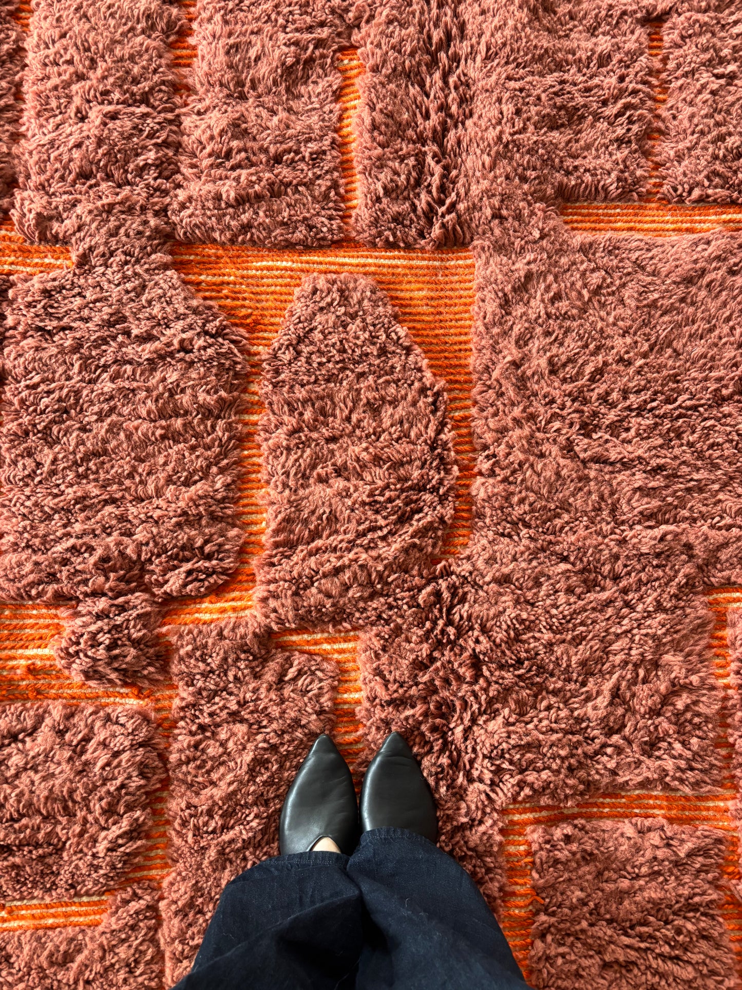 Beni Ouarain Moroccan Colorful Rug (1083) 283x202cm - Burning