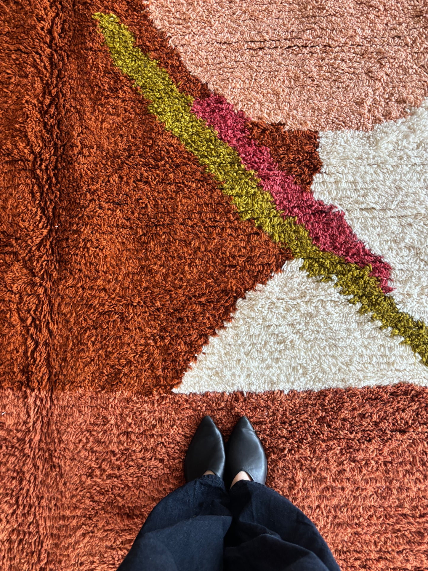 Beni Ouarain Moroccan Colorful Rug (1087) 290x210cm - The Garden