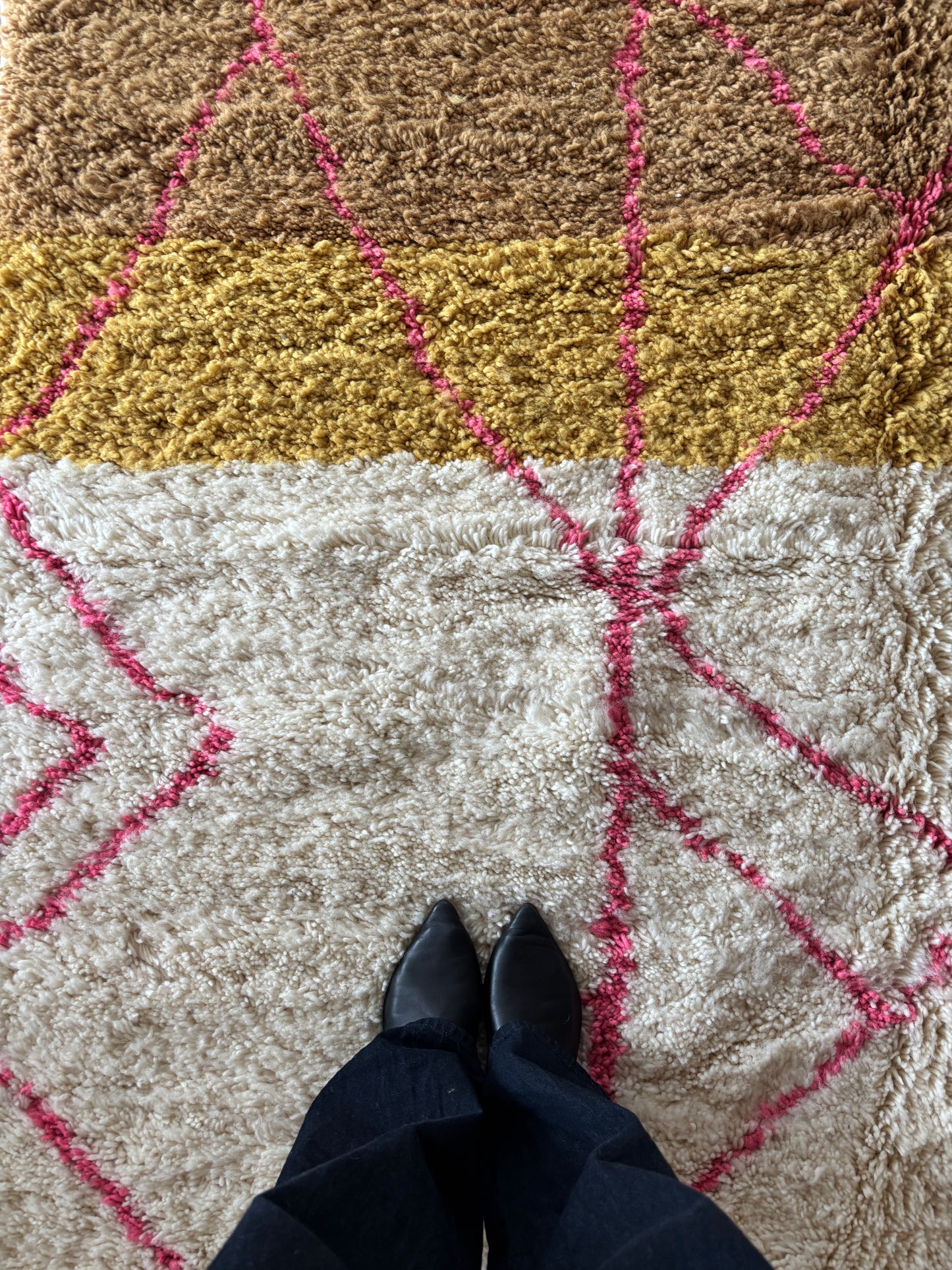 Beni Ouarain Marokkaans kleurrijk tapijt (1086) 307x209cm - Stella