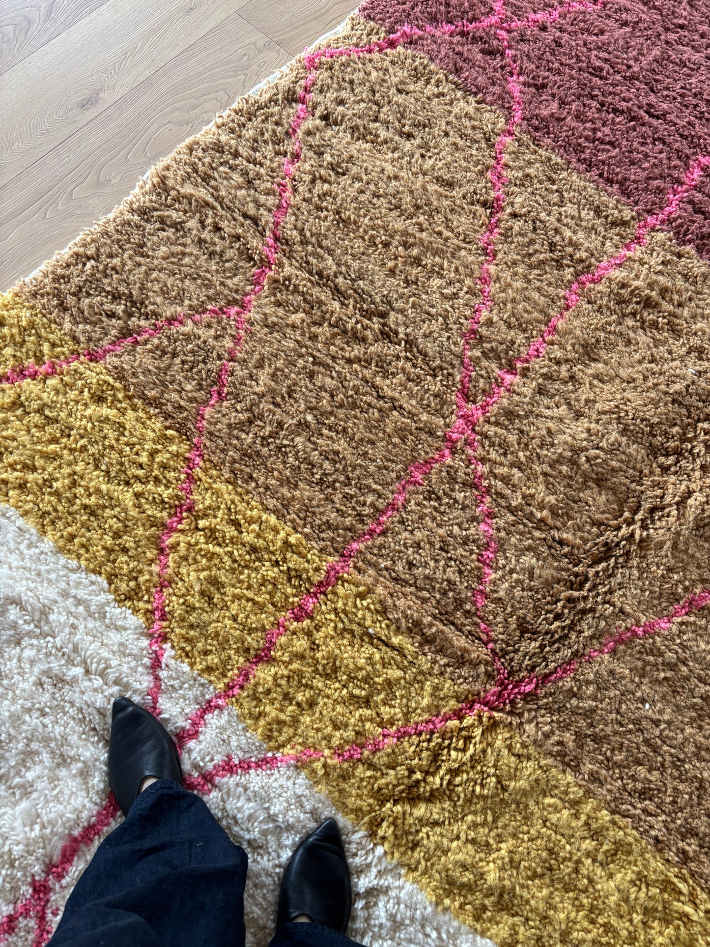 Beni Ouarain Marokkaans kleurrijk tapijt (1086) 307x209cm - Stella