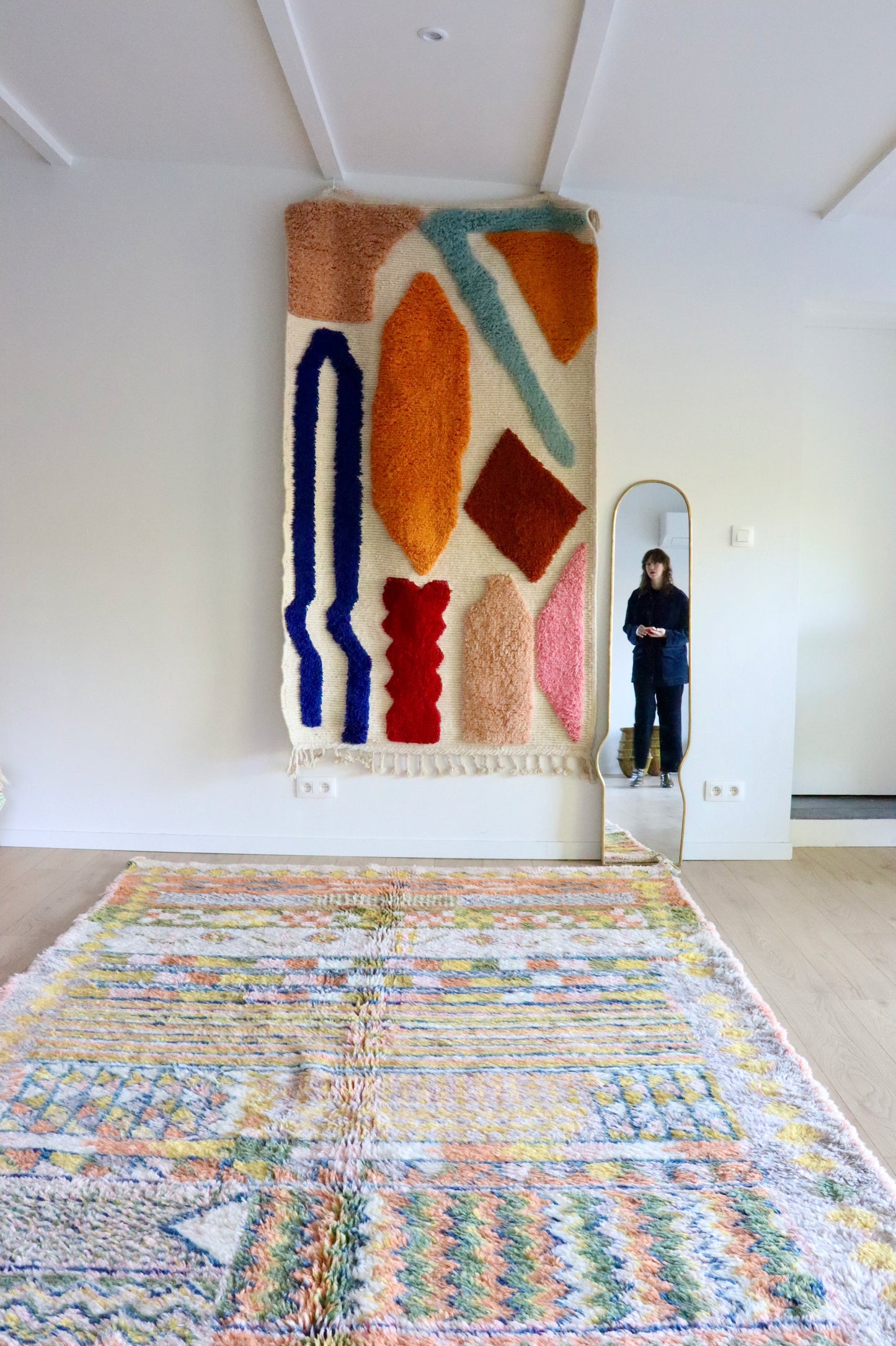 Beni Ouarain Marokkaans kleurrijk tapijt (1018) 304x203cm - Taroudant