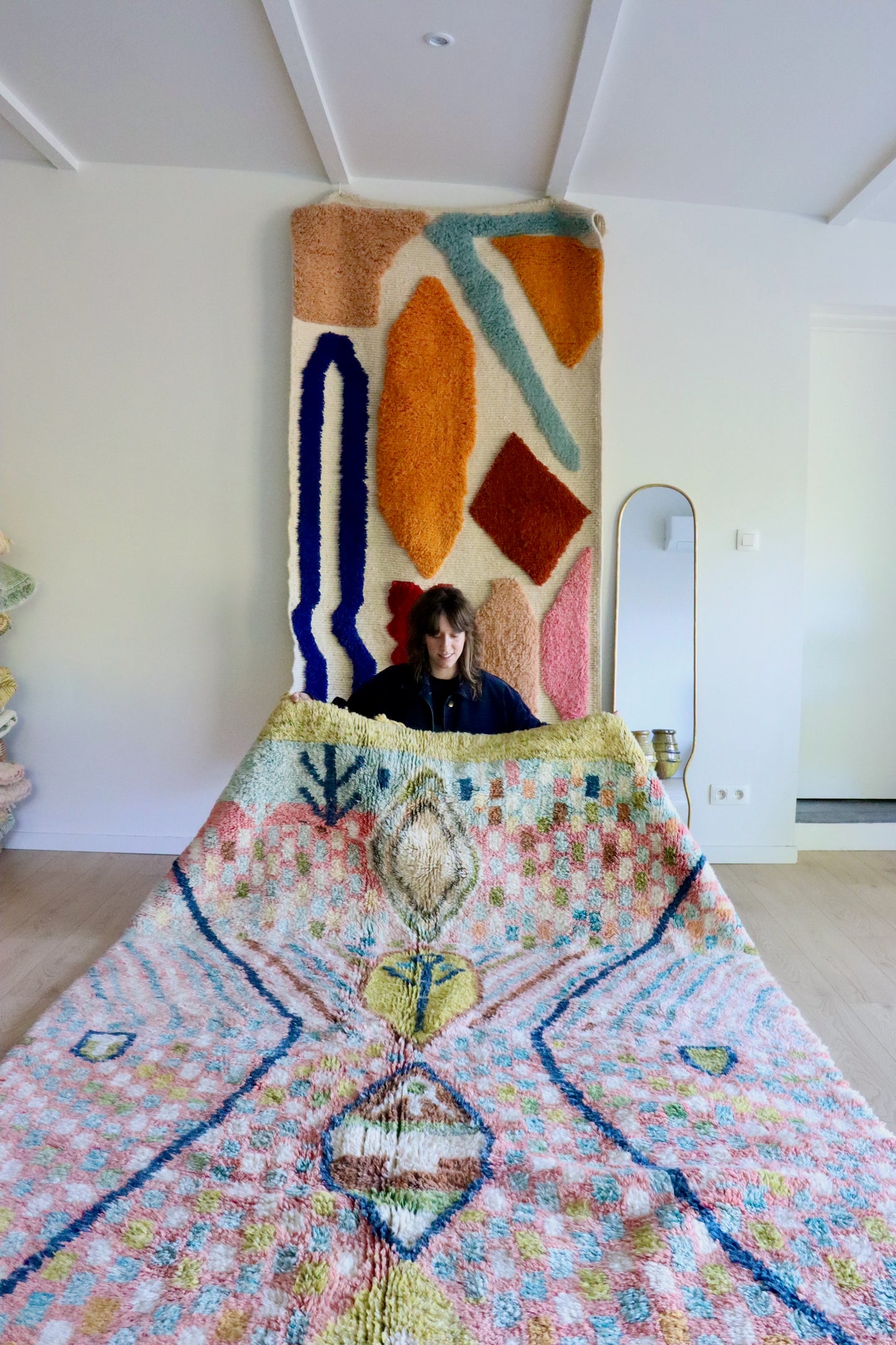 Beni Ouarain Marokkaans kleurrijk tapijt (1026) 292x193cm - Sevilla