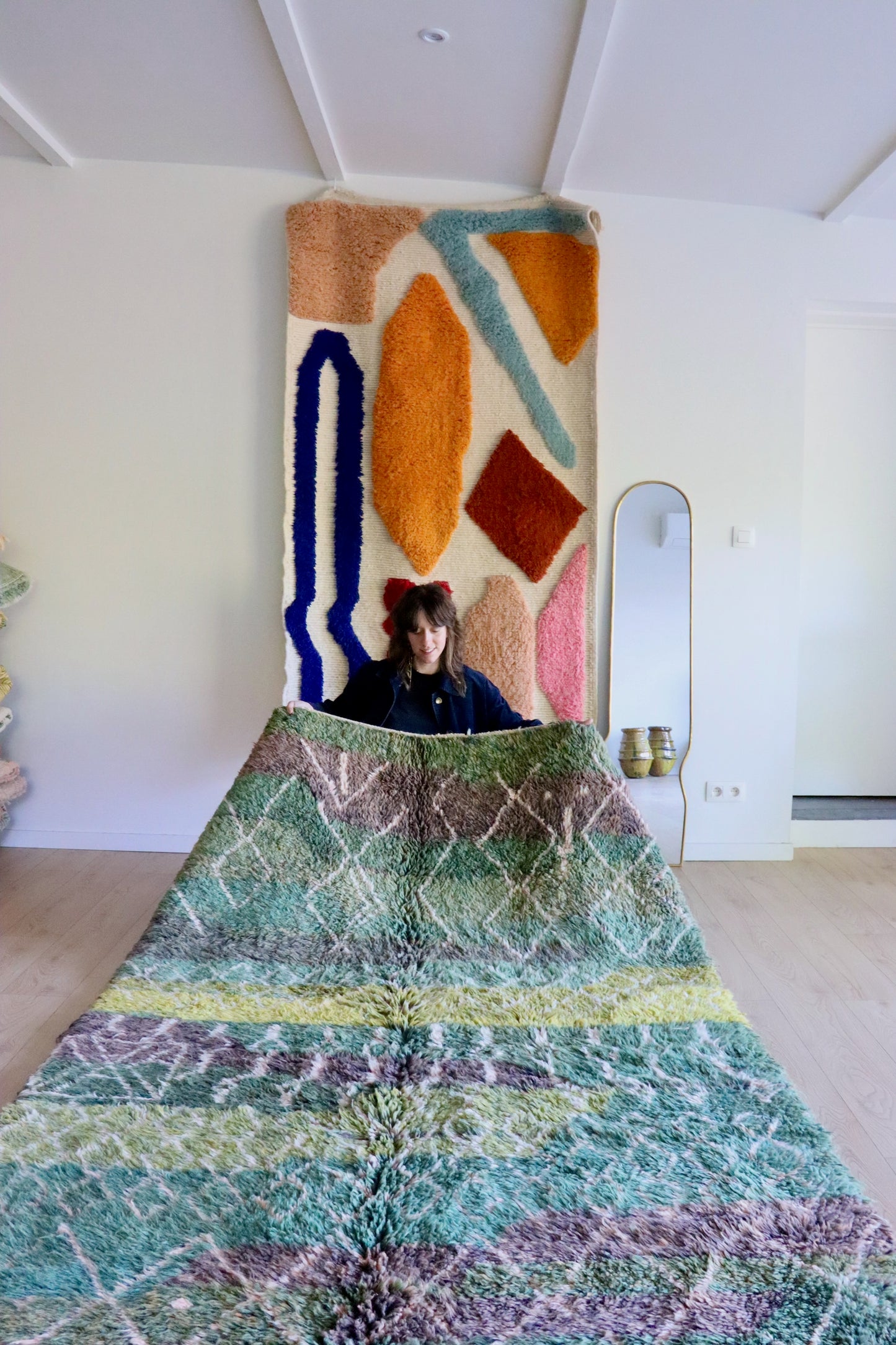 Beni Ouarain Marokkaans kleurrijk tapijt (1009) 263x167cm - Forest