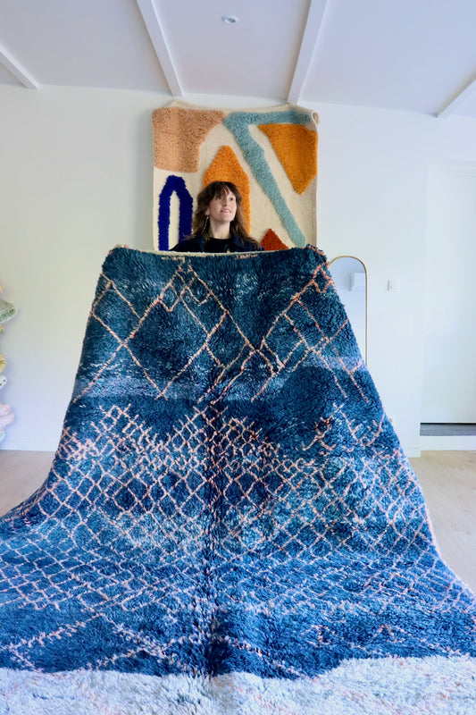 Tapis Beni Ouarain coloré (1024) 293x214cm - Night