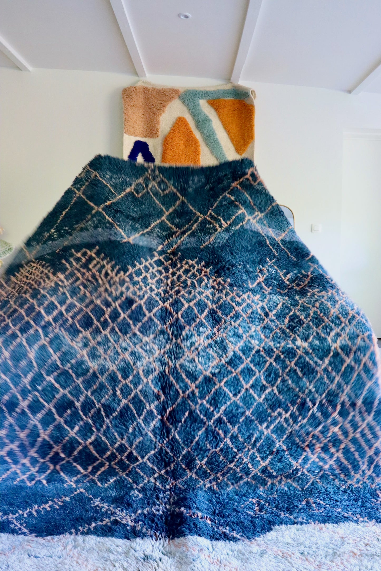 Beni Ouarain Marokkaans kleurrijk tapijt (1024) 293x214cm - Night