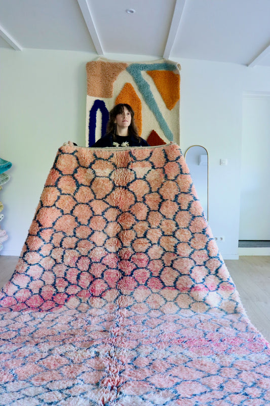 Tapis Beni Ouarain coloré (1027) 347x211cm - Sweet Dreams