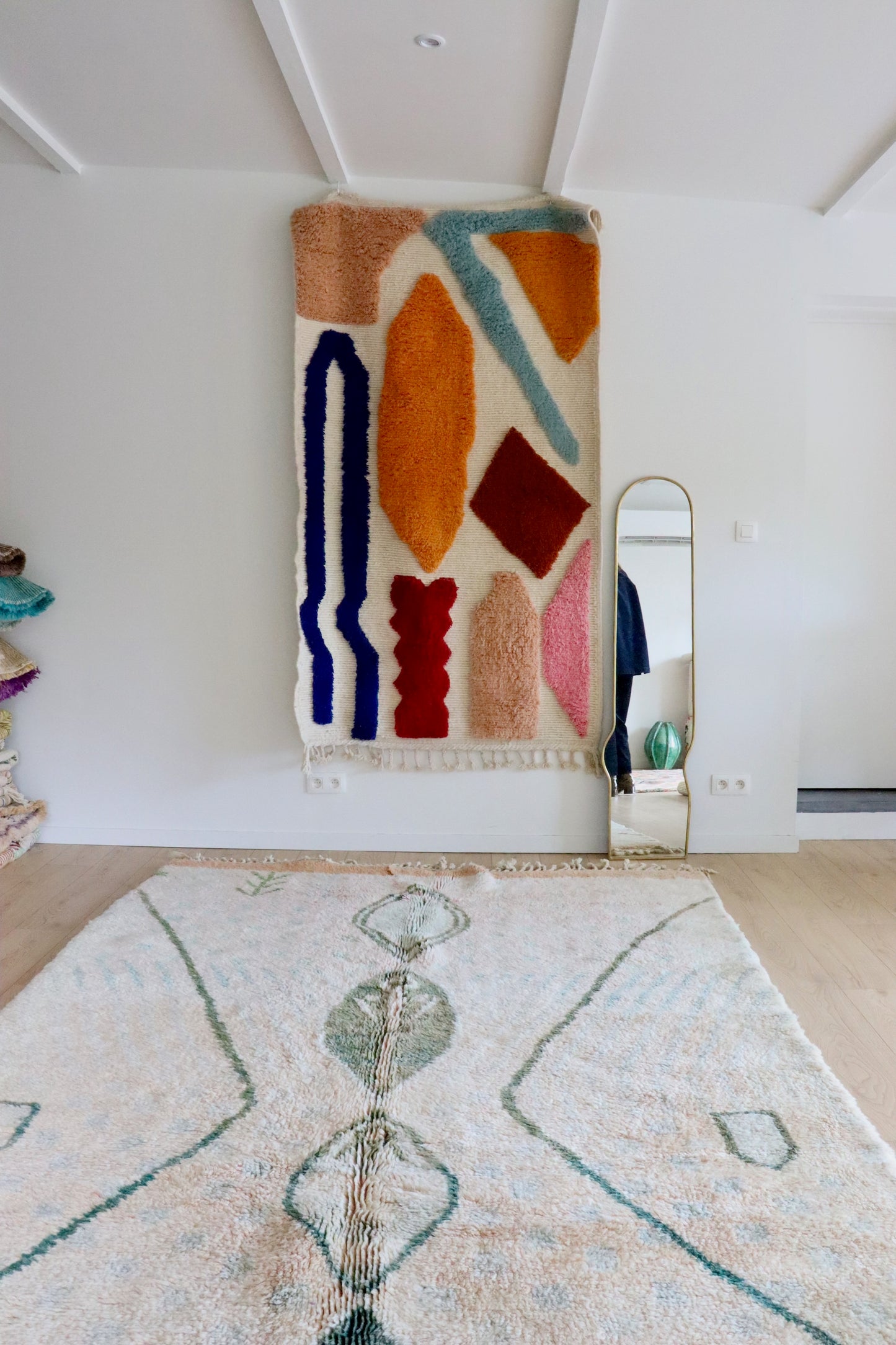 Beni Ouarain Moroccan Colorful Rug (1025) 298x201cm - Fae Garden