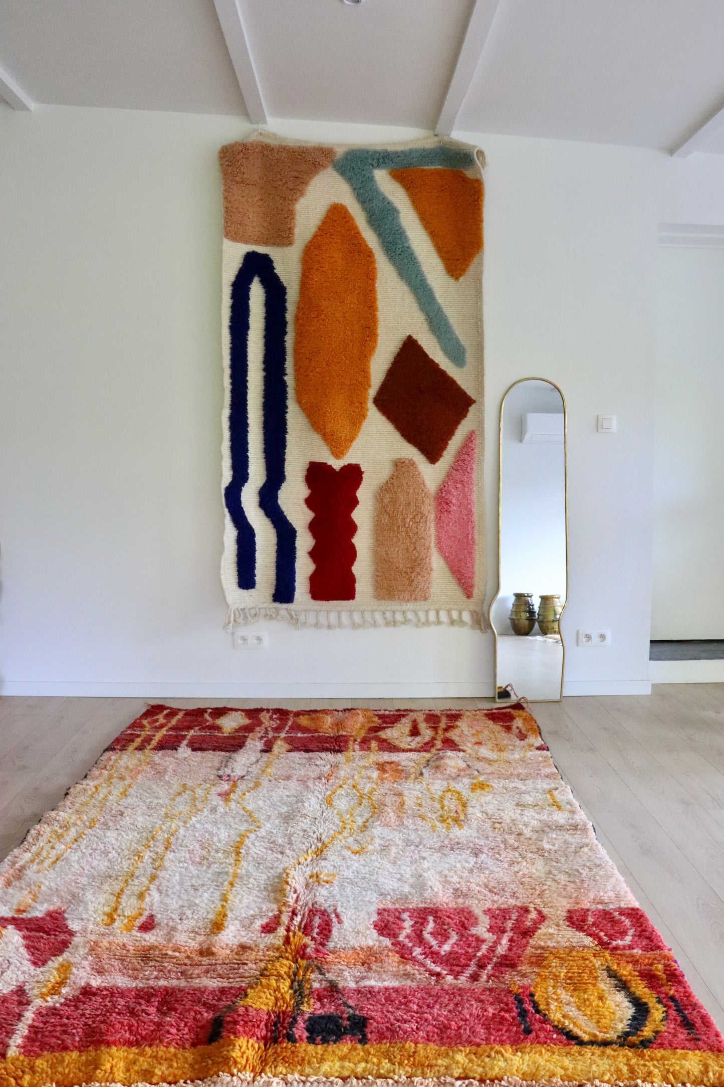 Tapis Boujaad coloré (1033) 247x171cm - Red Earth