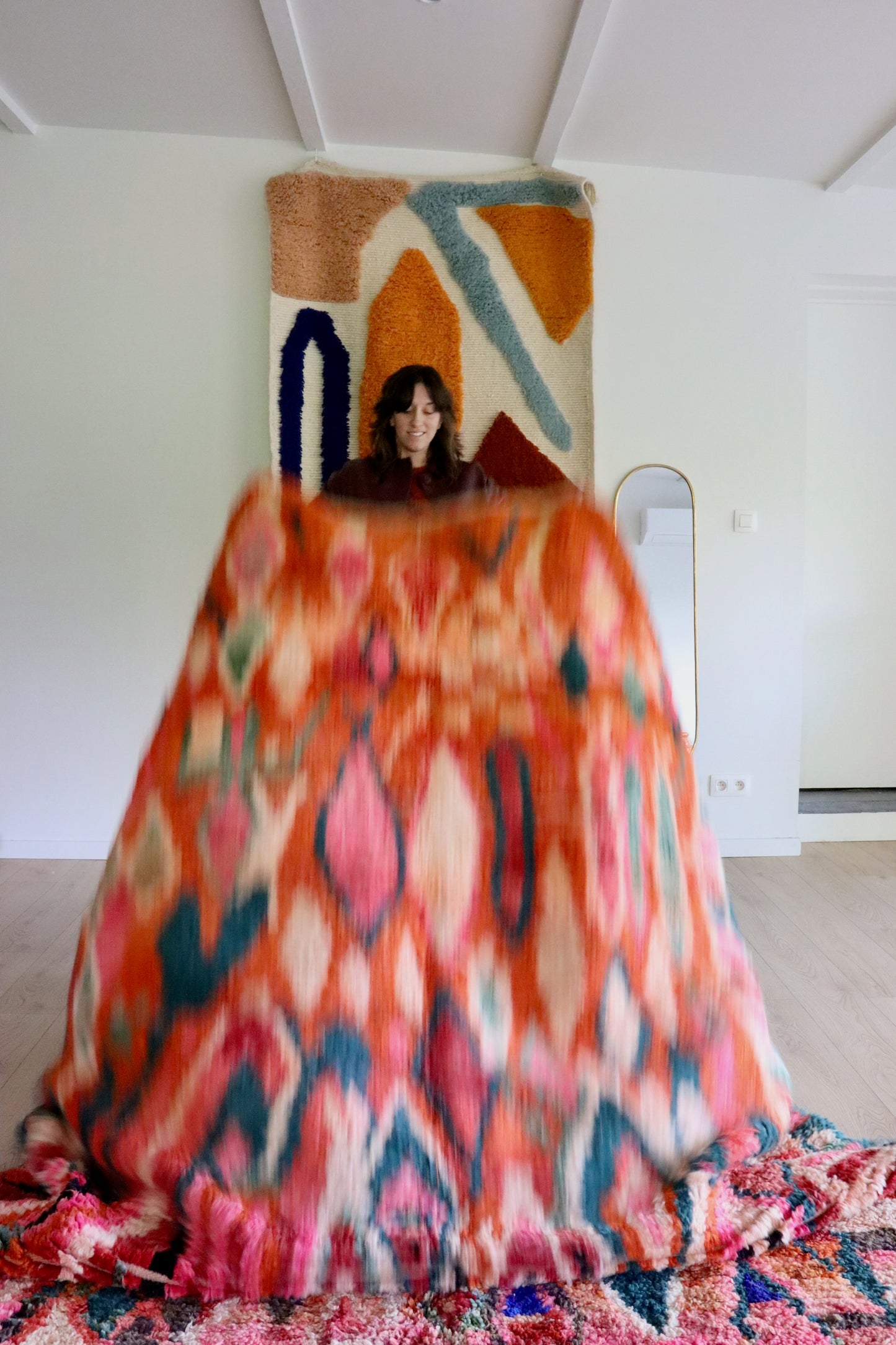 Tapis Boujaad coloré (1036) 293x195cm - Burning