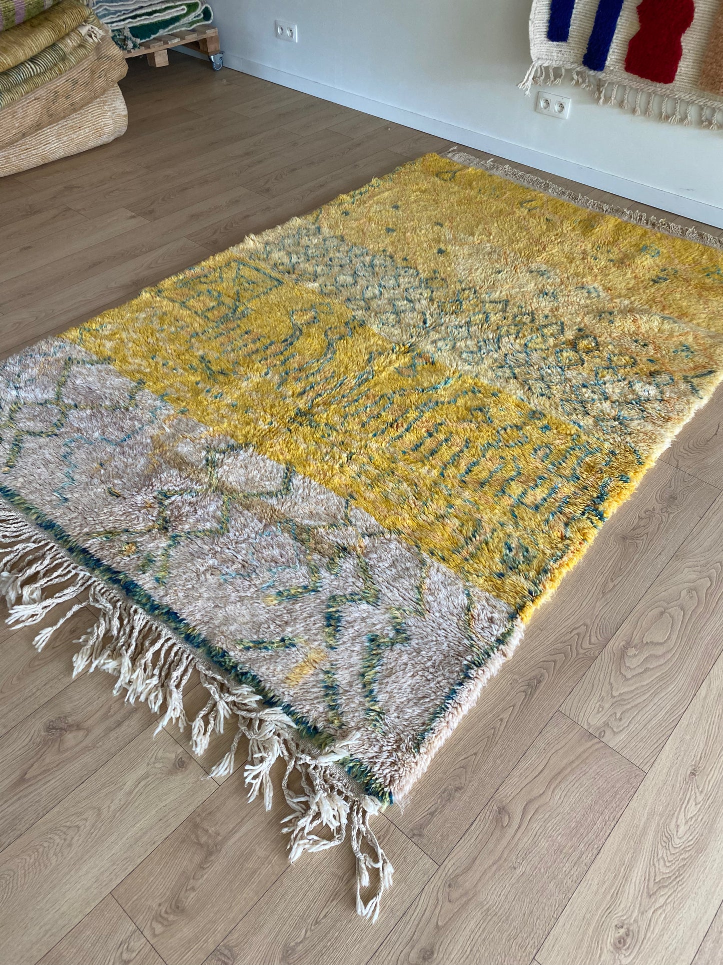 Beni Ouarain Moroccan Colorful Rug (982) 250x170 - Lemon Juice