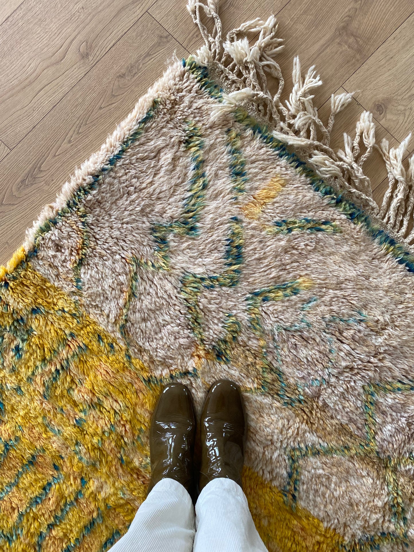Beni Ouarain Moroccan Colorful Rug (982) 250x170 - Lemon Juice
