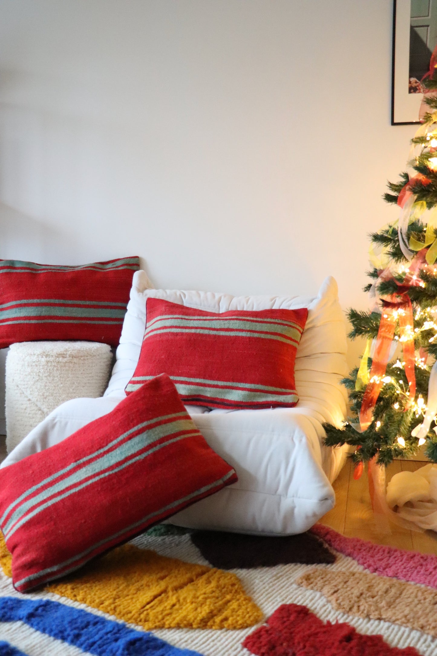 Coussin marocain en laine - 60x40cm