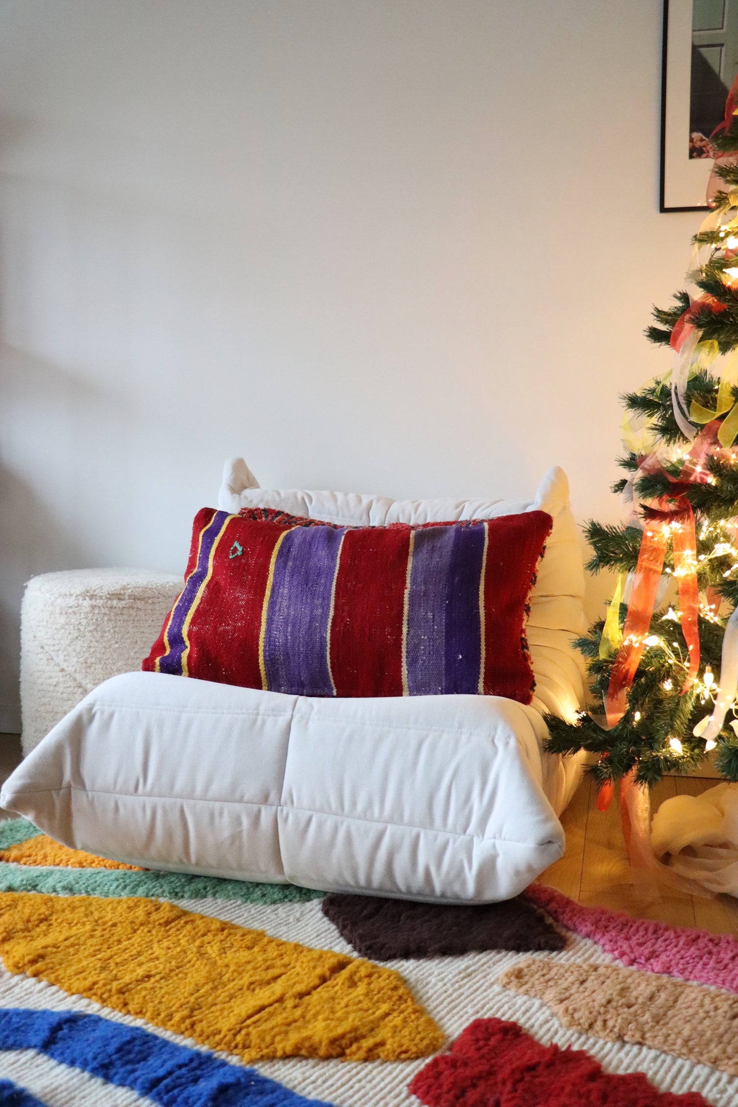 Coussin marocain en laine - 60x40cm