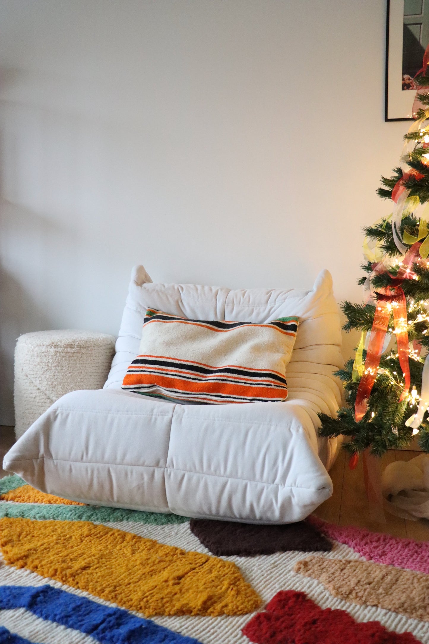 Coussin marocain en laine - 60x40cm