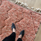 Beni Ouarain Moroccan Colorful Rug (974) 343x260 - Pink Lake