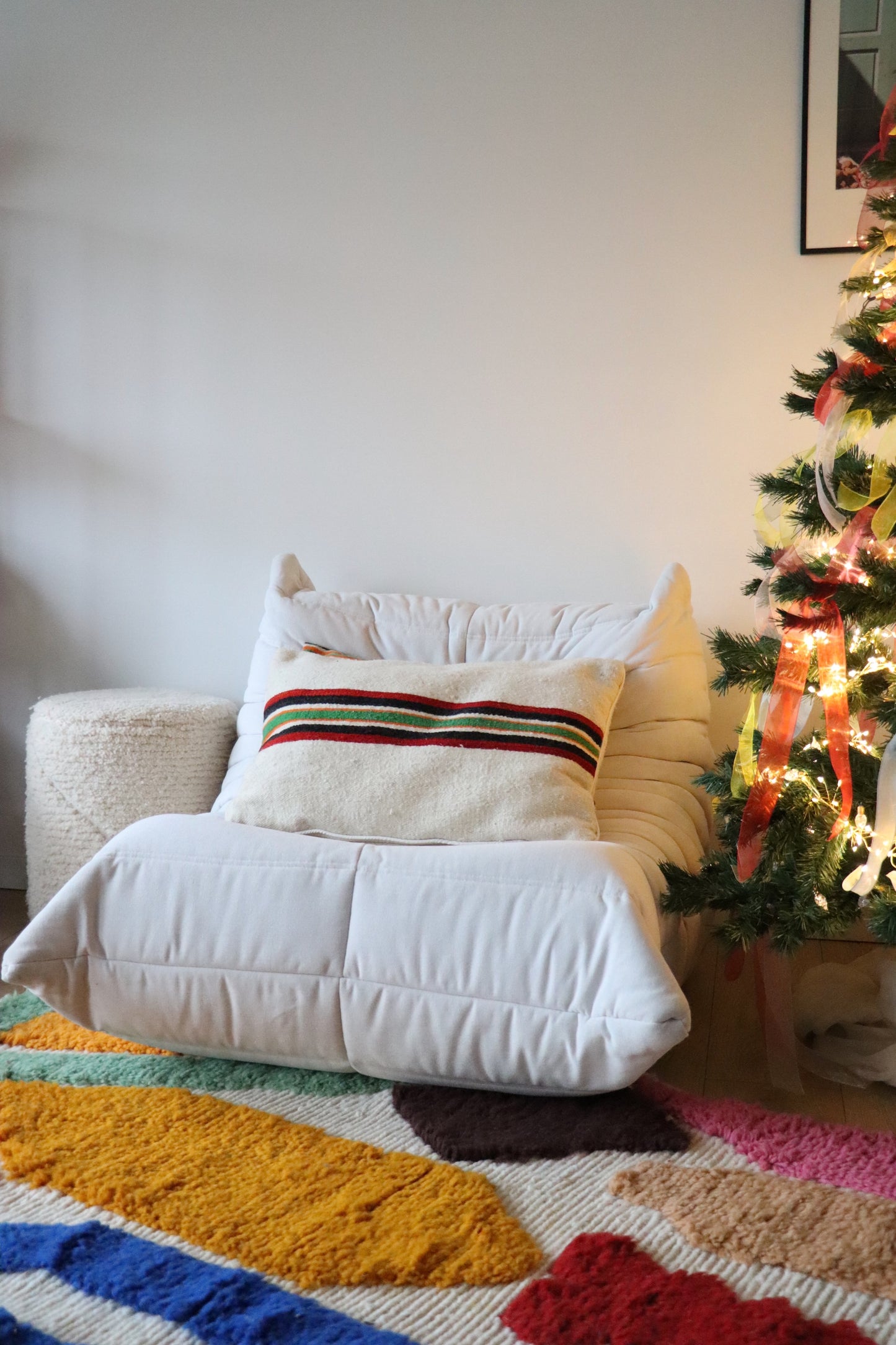 Coussin marocain en laine - 60x40cm