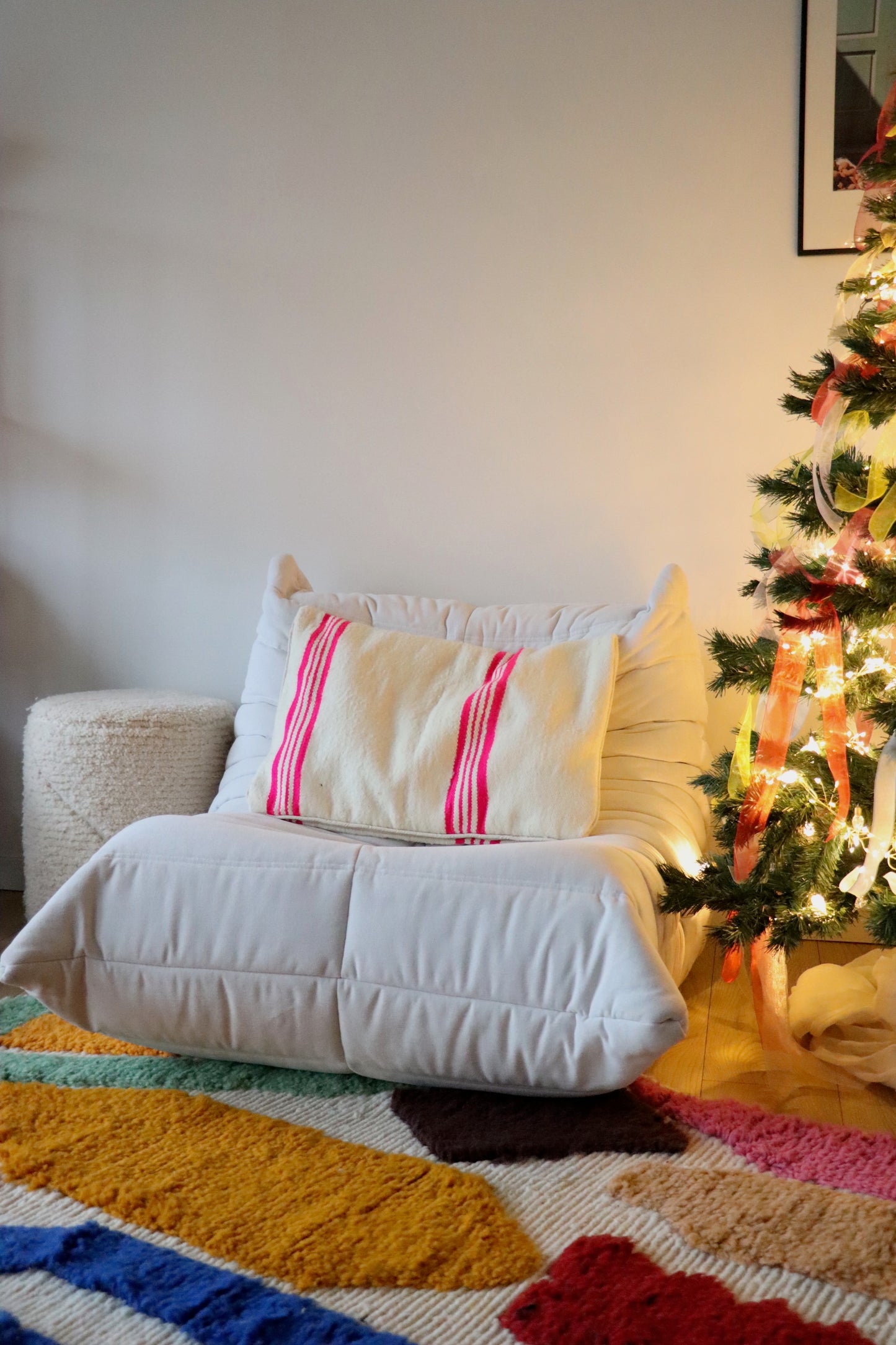 Coussin marocain en laine - 60x40cm