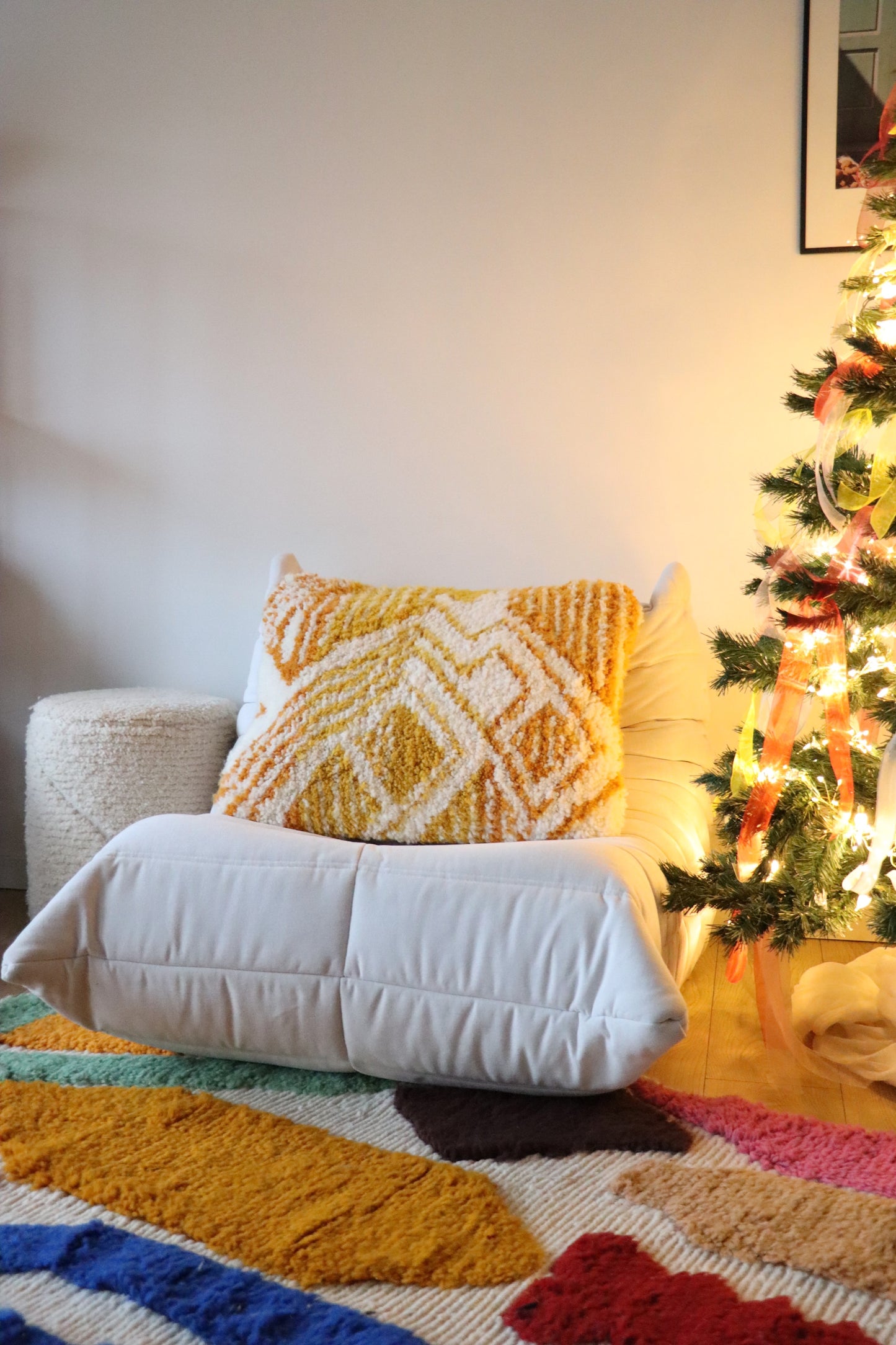 Coussin marocain en laine - 70x60cm