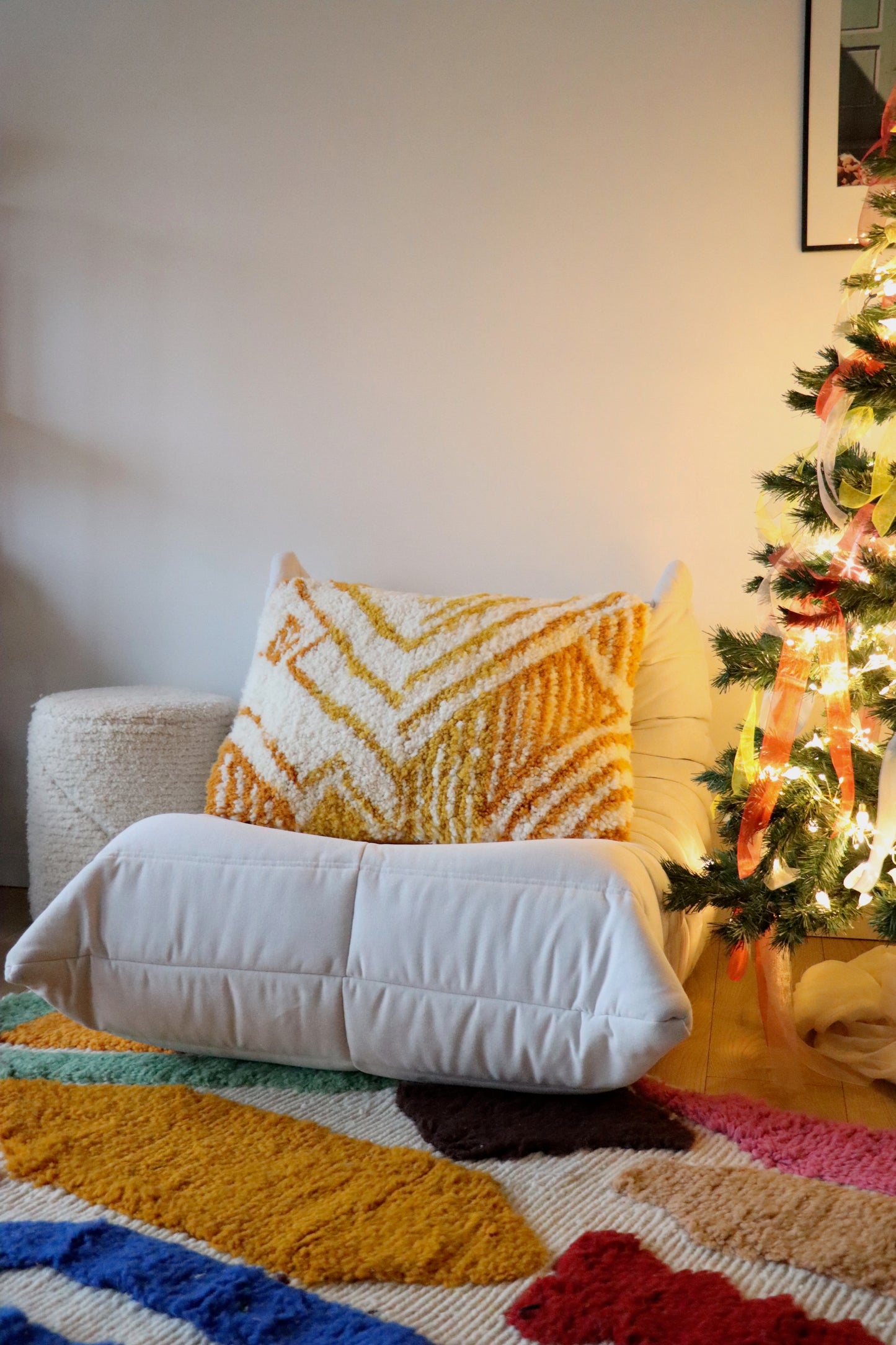 Coussin marocain en laine - 70x60cm