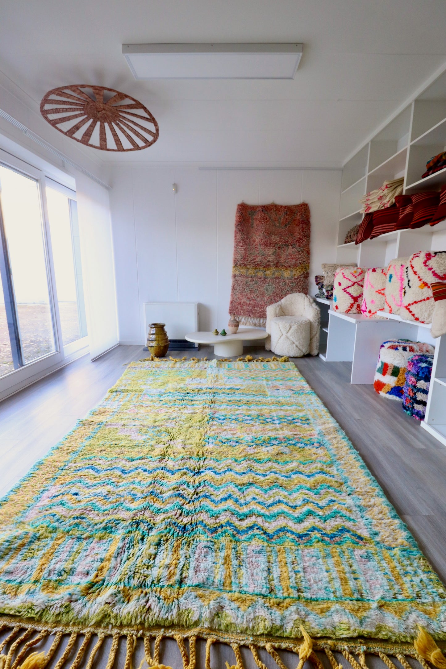 Beni Ouarain Moroccan Colorful Rug (747) 305x190cm - Minato