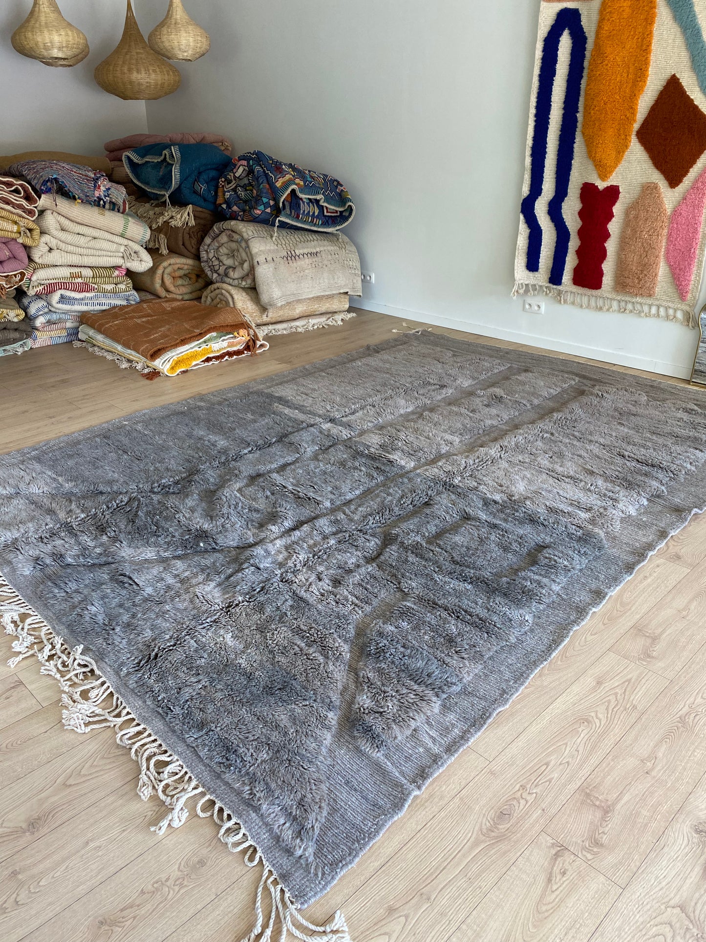 Mrirt Moroccan Rug (991) 368x264cm - Fog in the Mountain