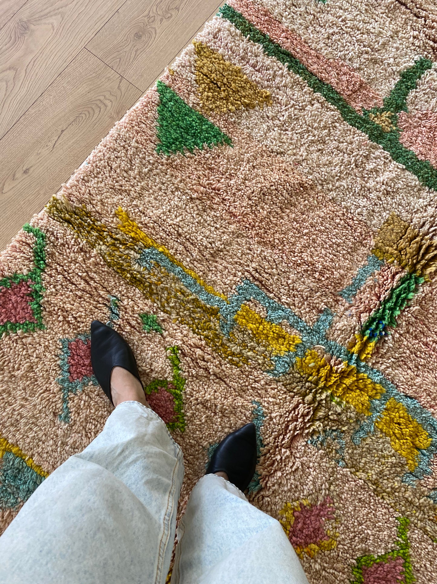 Beni Ouarain Moroccan Colorful Rug (972) 255x155 - Jaipur