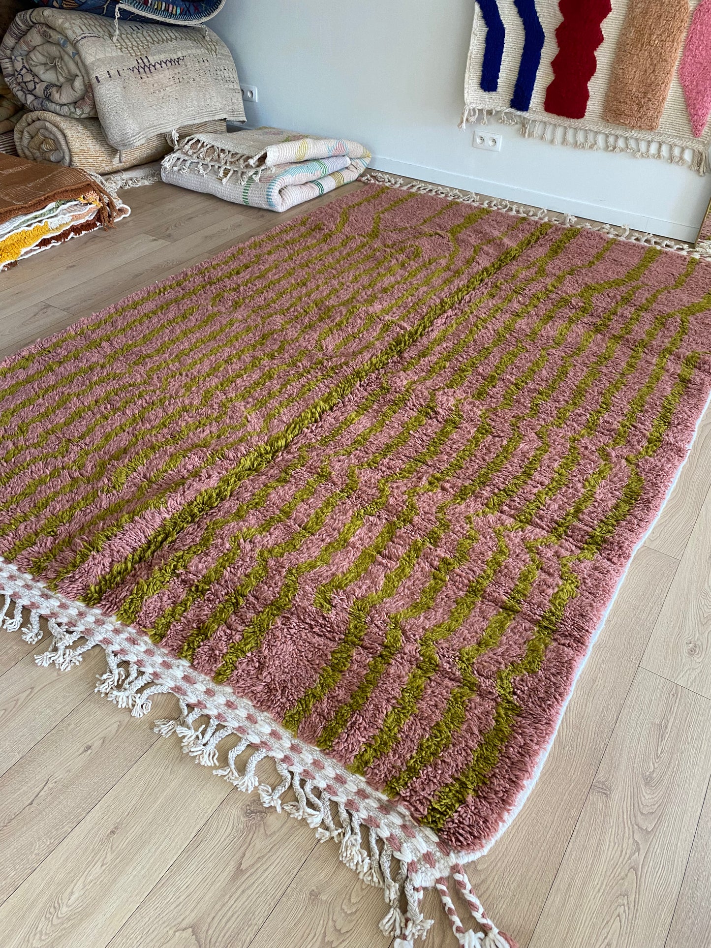 Beni Ouarain Moroccan Colorful Rug (960) 207x312cm - Arenal No 2
