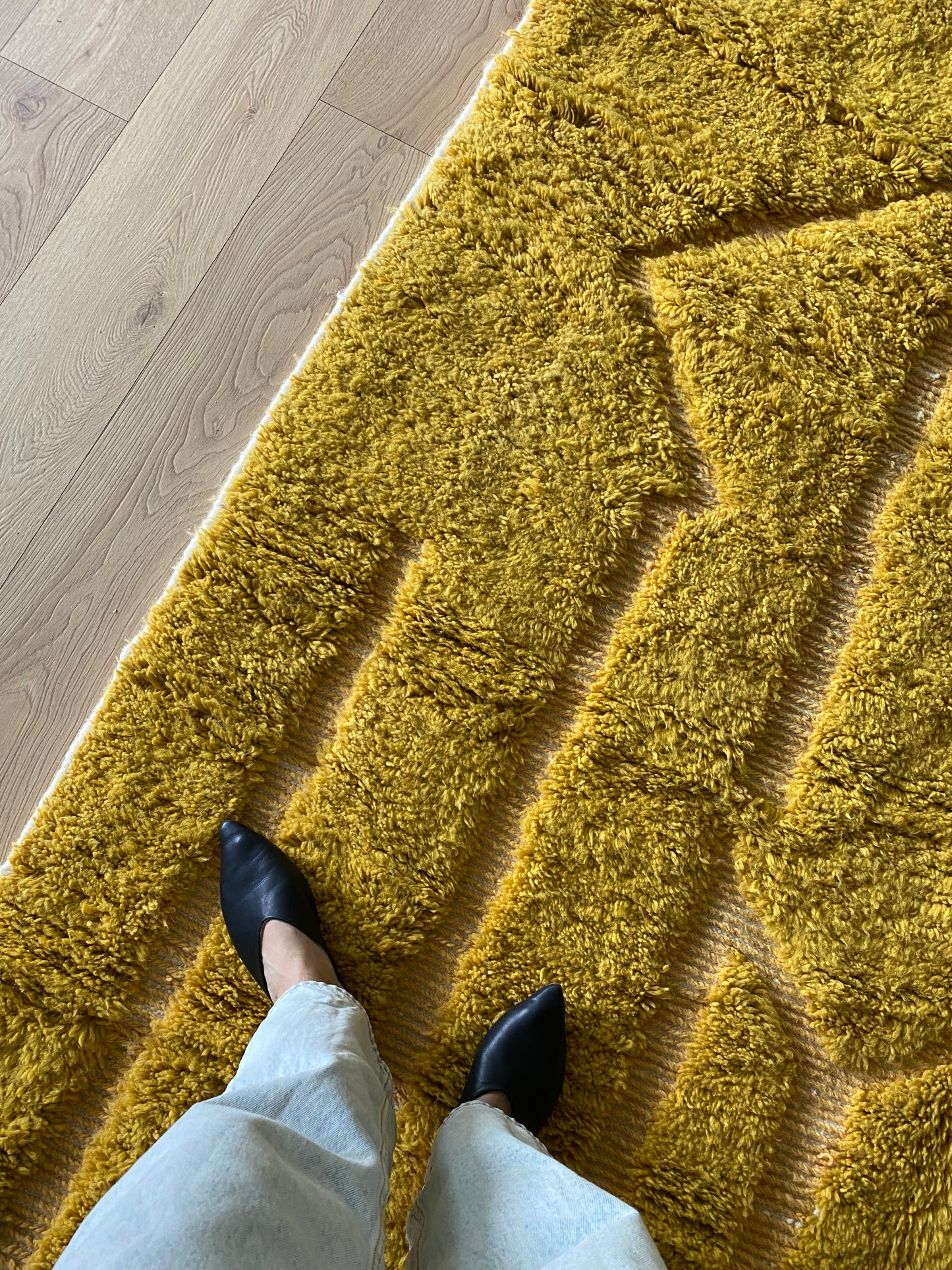 Beni Ouarain Moroccan Colorful Rug (970) 290x205 - Honey