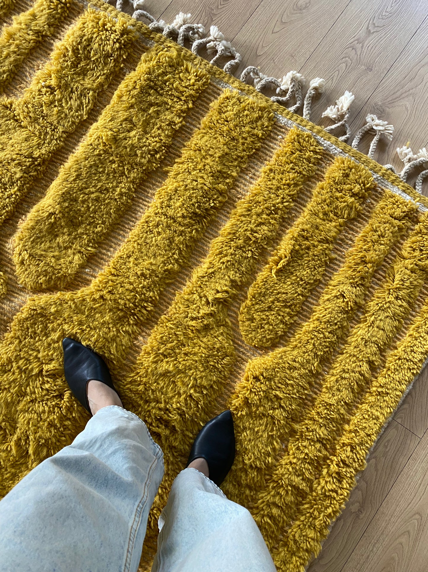 Beni Ouarain Moroccan Colorful Rug (970) 290x205 - Honey