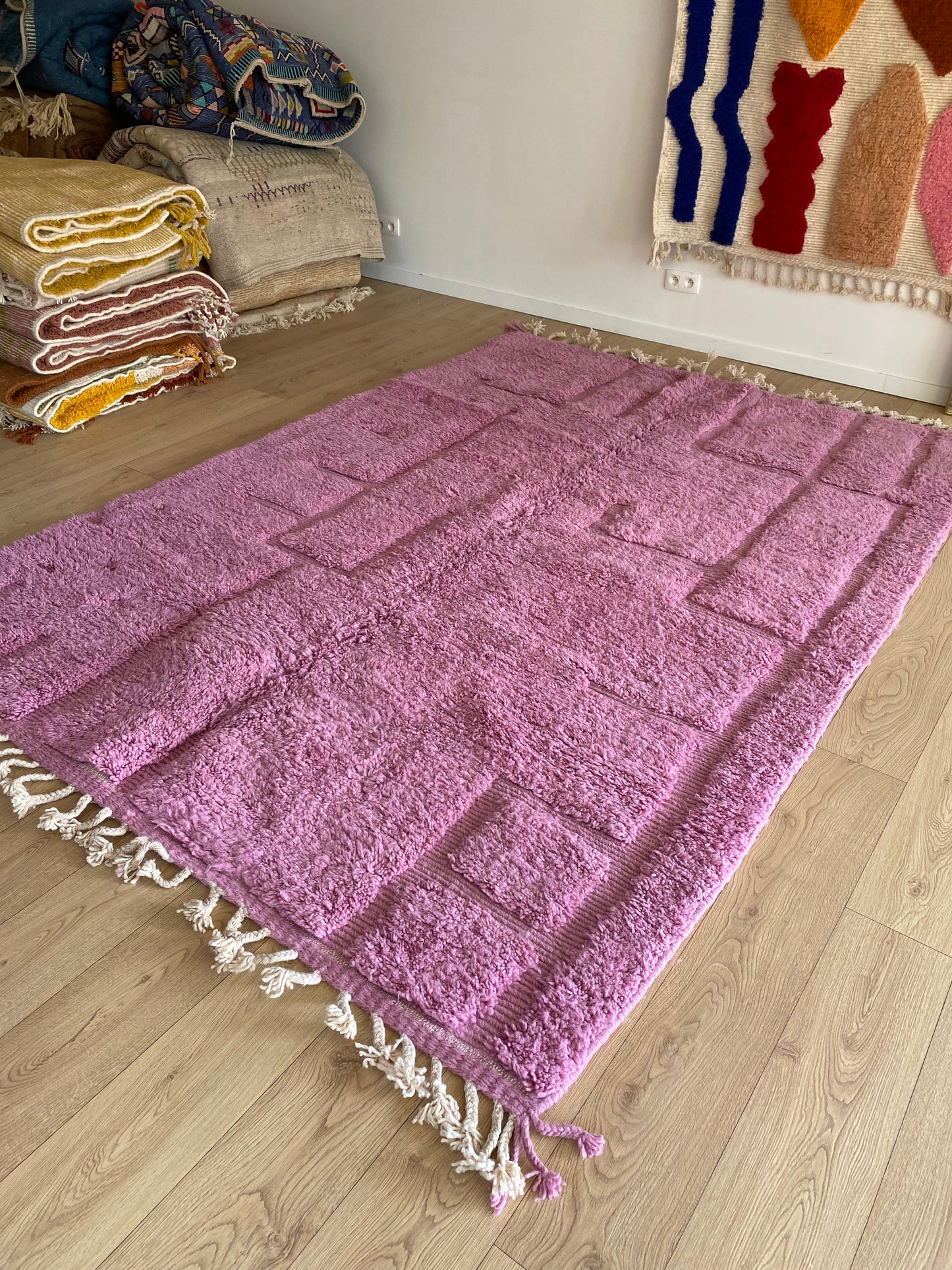 Beni Ouarain Moroccan Colorful Rug (964) 295x210cm - The 60s