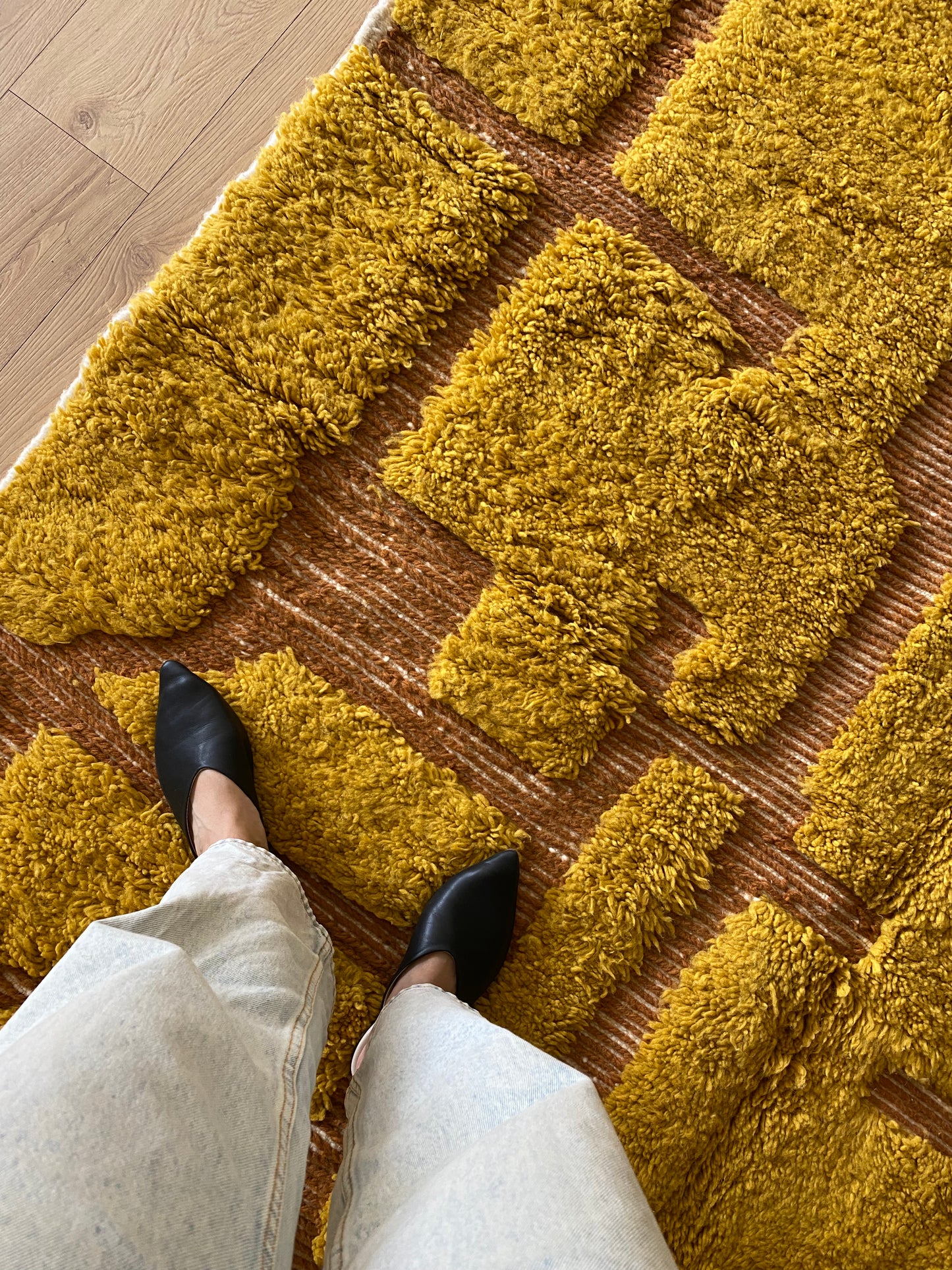Beni Ouarain Moroccan Colorful Rug (961) 207x300cm - Sahara