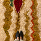 Beni Ouarain Moroccan Colorful Rug (965) 315x210cm - Olive green
