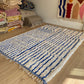 Beni Ouarain Moroccan Colorful Rug (990) 293x205cm - Sky