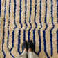 Beni Ouarain Moroccan Colorful Rug (990) 293x205cm - Sky