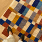 Beni Ouarain Moroccan Colorful Rug (966) 295x205cm - Blue Swimming Pool