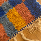 Beni Ouarain Moroccan Colorful Rug (966) 295x205cm - Blue Swimming Pool
