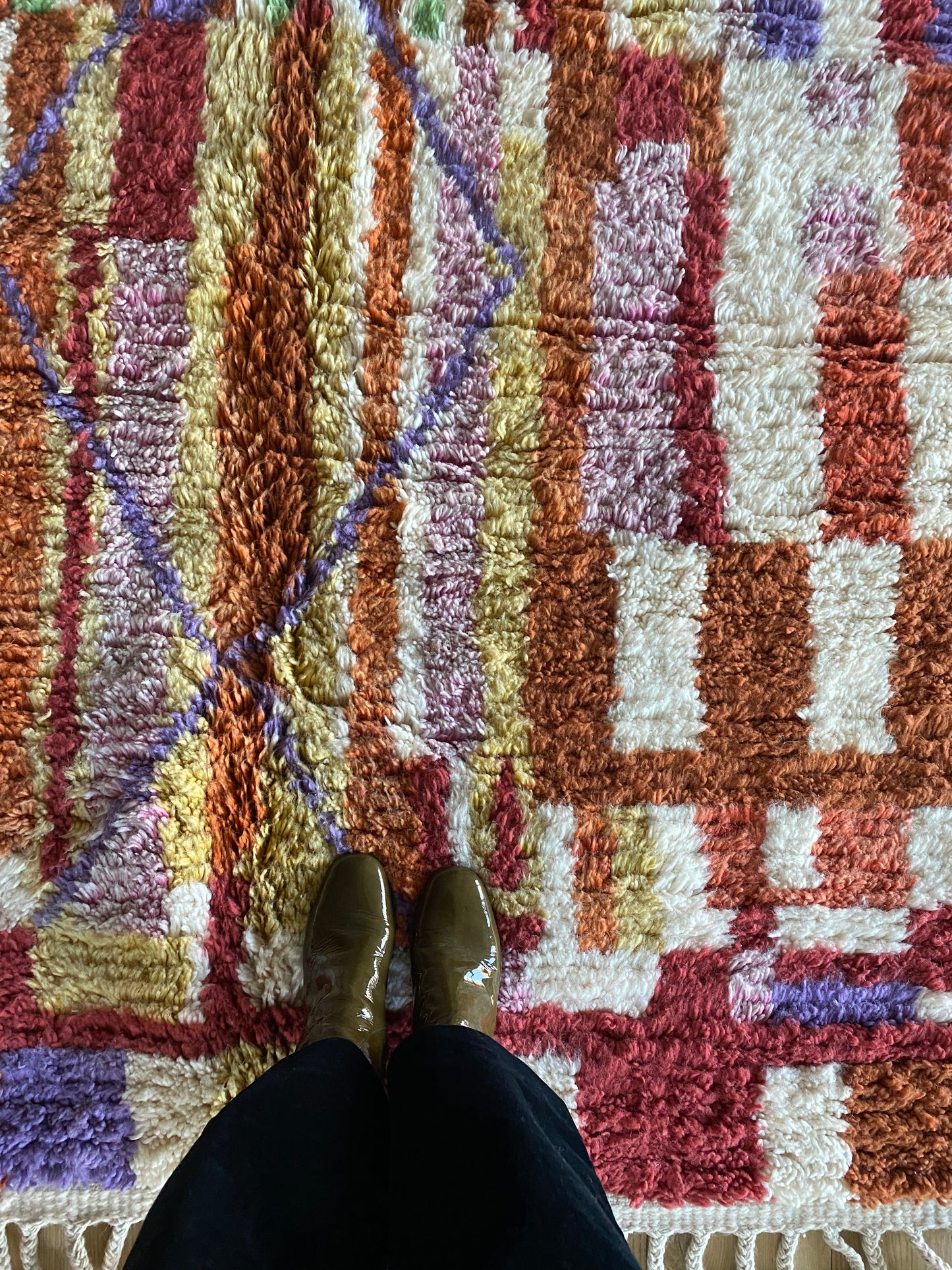 Beni Ouarain Marokkaans kleurrijk tapijt (1017) 288x207cm - Willow