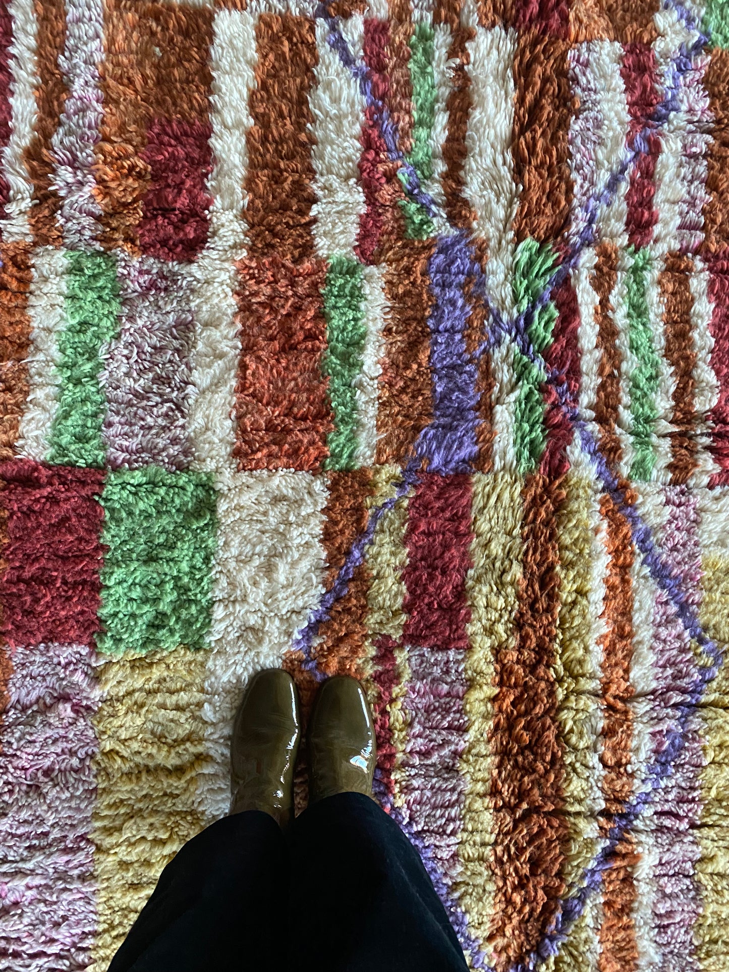 Beni Ouarain Marokkaans kleurrijk tapijt (1017) 288x207cm - Willow