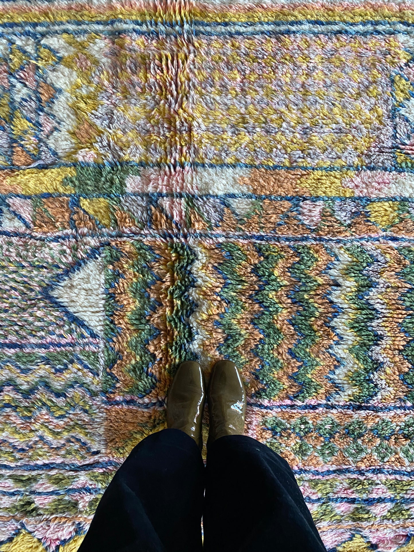 Beni Ouarain Marokkaans kleurrijk tapijt (1018) 304x203cm - Taroudant